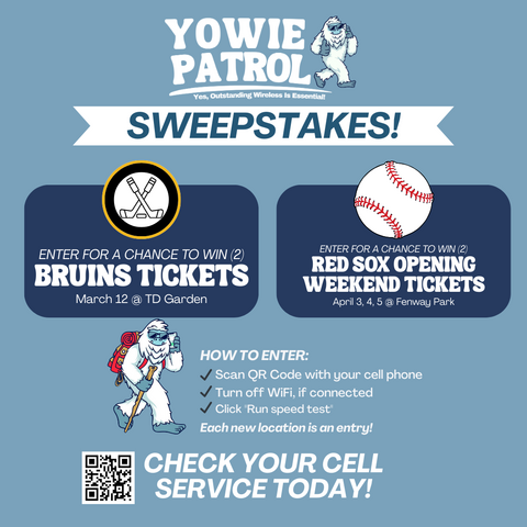 Enter for a chance to win Bruins and Red Sox Tickets!